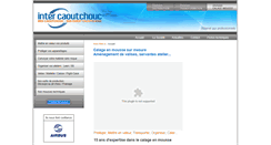 Desktop Screenshot of intercaoutchouc-calage.com