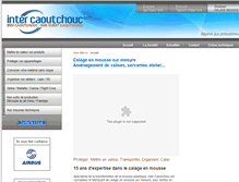 Tablet Screenshot of intercaoutchouc-calage.com